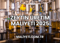 Zeytin Üretim Maliyeti 2025