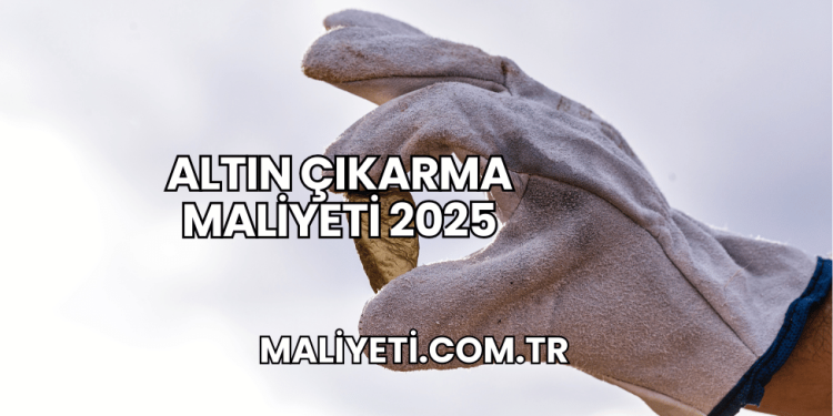 Altın Çıkarma Maliyeti 2025