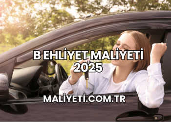 B Ehliyet Maliyeti 2025