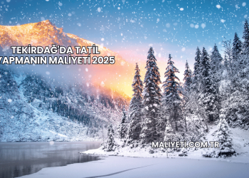 Tekirdağ'da Tatil Yapmanın Maliyeti 2025
