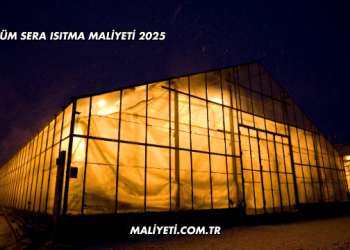 1 Dönüm Sera Isıtma Maliyeti 2025