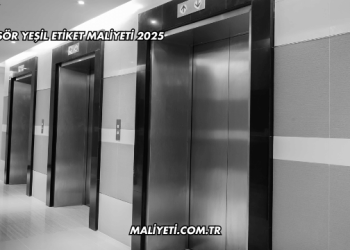 Asansör Yeşil Etiket Maliyeti 2025