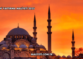 Cami Yaptırma Maliyeti 2025