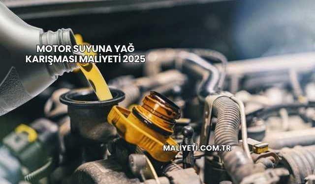 Motor Suyuna Yağ Karışması Maliyeti 2025