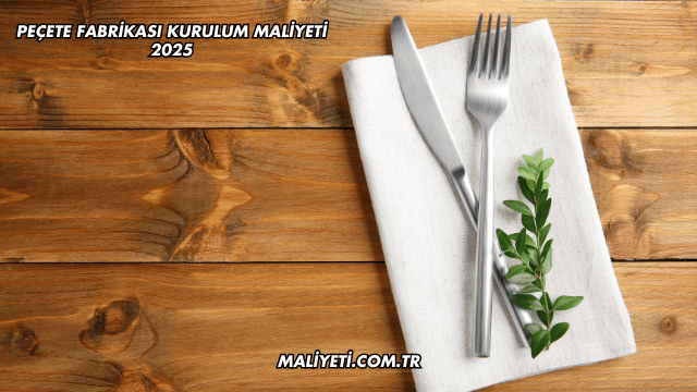 Peçete Fabrikası Kurulum Maliyeti 2025