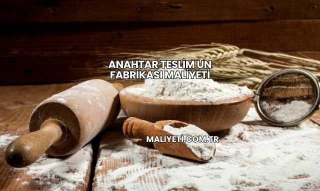 Anahtar Teslim Un Fabrikası Maliyeti