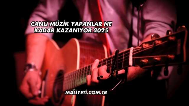 Canlı Müzik Yapanlar Ne Kadar Kazanıyor 2025