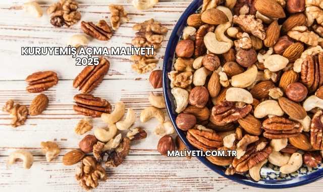 Kuruyemiş Açma Maliyeti 2025
