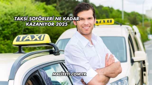 Taksi Şoförleri Ne Kadar Kazanıyor 2025