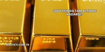 2000 Yılında Tam Altın Ne Kadardı?
