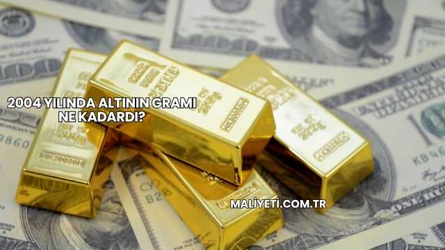 2004 Yılında Altının Gramı Ne Kadardı?