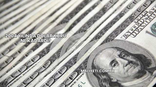 2004 Yılında Dolar Kuru Ne Kadardı?