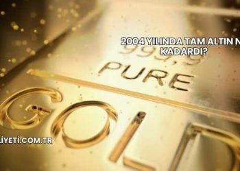 2004 Yılında Tam Altın Ne Kadardı?