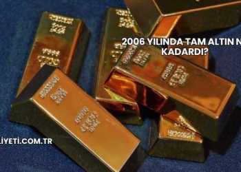 2006 Yılında Tam Altın Ne Kadardı?