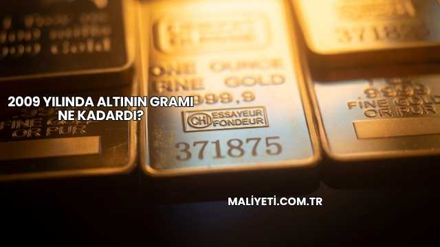 2009 Yılında Altının Gramı Ne Kadardı?