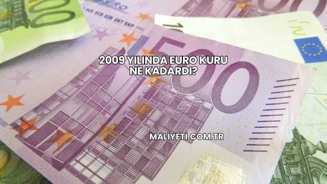 2009 Yılında Euro Kuru Ne Kadardı?
