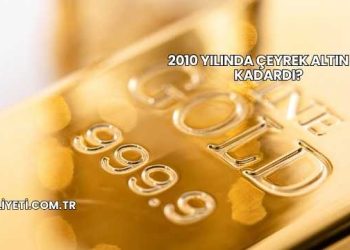 2010 Yılında Çeyrek Altın Ne Kadardı?
