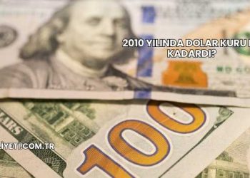 2010 Yılında Dolar Kuru Ne Kadardı?