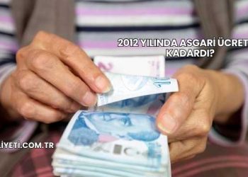 2012 Yılında Asgari Ücret Ne Kadardı?