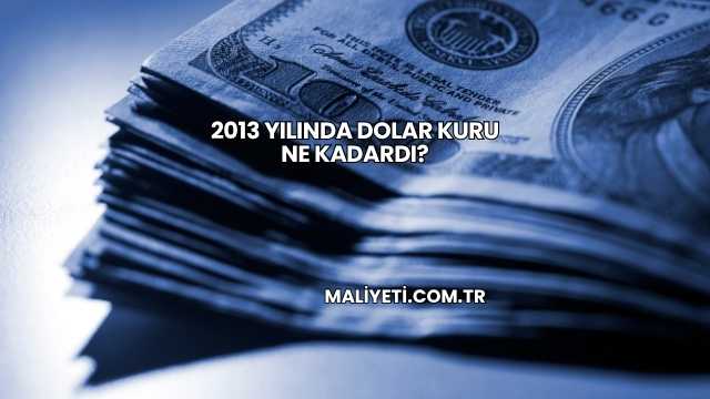 2013 Yılında Dolar Kuru Ne Kadardı?