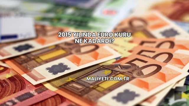 2015 Yılında Euro Kuru Ne Kadardı?