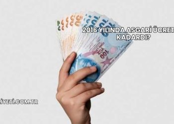 2016 Yılında Asgari Ücret Ne Kadardı?