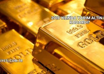 2016 Yılında Yarım Altın Ne Kadardı?