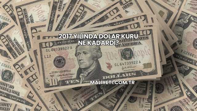 2017 Yılında Dolar Kuru Ne Kadardı?
