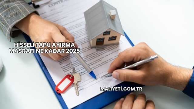Hisseli Tapu Ayırma Masrafı Ne Kadar 2025