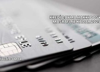 Kredi Cayma Hakkı Dosya Masrafı Ne Kadar 2025