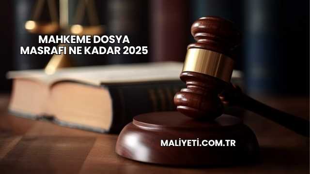 Mahkeme Dosya Masrafı Ne Kadar 2025