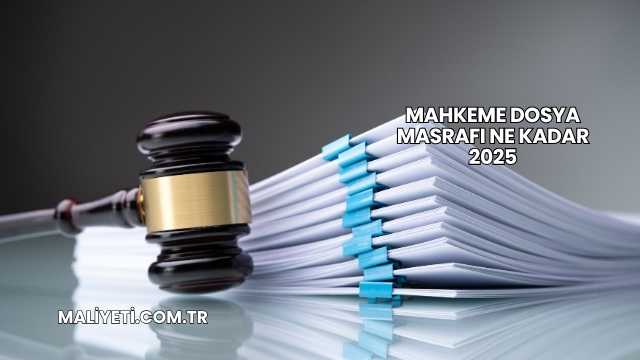 Mahkeme Dosya Masrafı Ne Kadar 2025