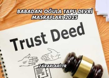 Babadan Oğula Tapu Devri Masrafları 2025