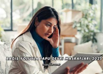 Bağış Yoluyla Tapu Devri Masrafları 2025