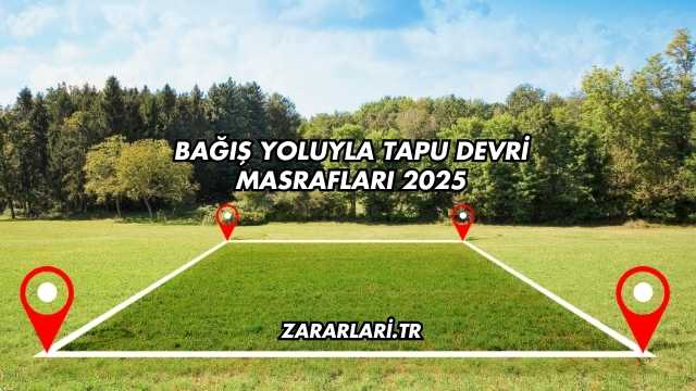 Babadan Oğula Tapu Devri Masrafları 2025