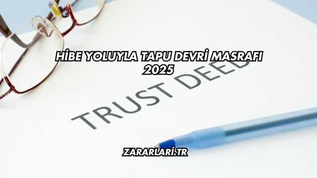 Hibe Yoluyla Tapu Devri Masrafı 2025