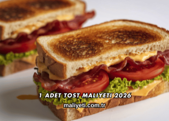 1 Adet Tost Maliyeti 2026