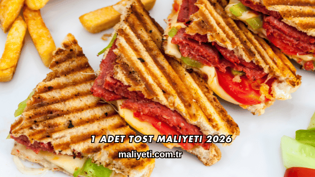 1 Adet Tost Maliyeti 2026