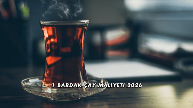1 Bardak Çay Maliyeti 2026
