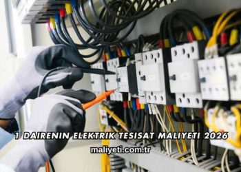 1 Dairenin Elektrik Tesisat Maliyeti 2026