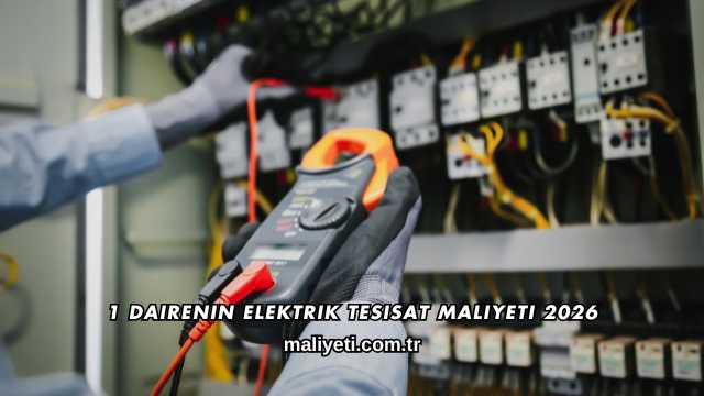 1 Dairenin Elektrik Tesisat Maliyeti 2026