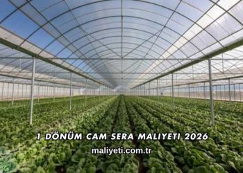 1 Dönüm Cam Sera Maliyeti 2026