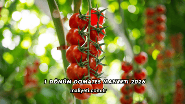 1 Dönüm Domates Maliyeti 2026