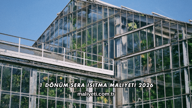 1 Dönüm Sera Isıtma Maliyeti 2026