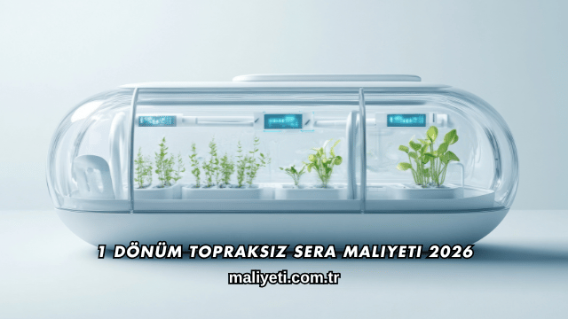 1 Dönüm Topraksız Sera Maliyeti 2026