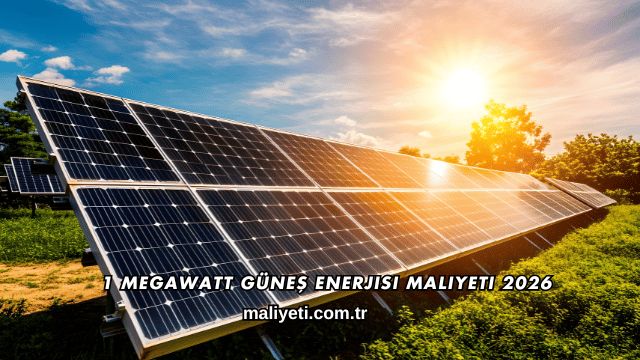 1 Megawatt Güneş Enerjisi Maliyeti 2026
