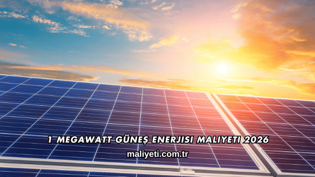 1 Megawatt Güneş Enerjisi Maliyeti 2026
