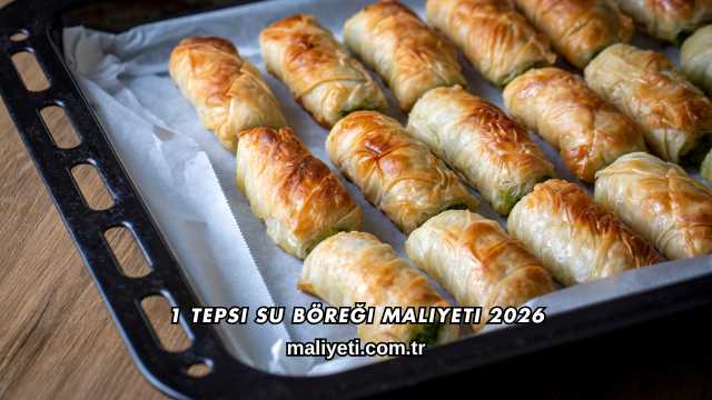 1 Tepsi Su Böreği Maliyeti 2026