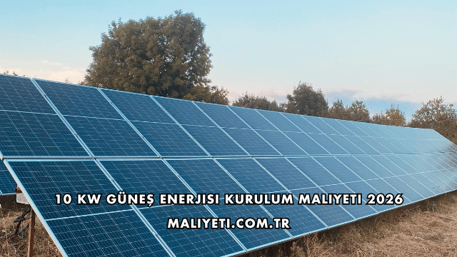 10 Kw Güneş Enerjisi Kurulum Maliyeti 2026