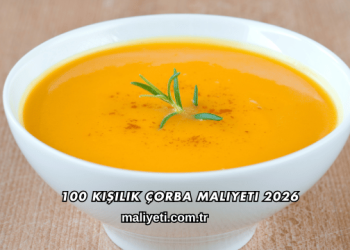 100 Kişilik Çorba Maliyeti 2026